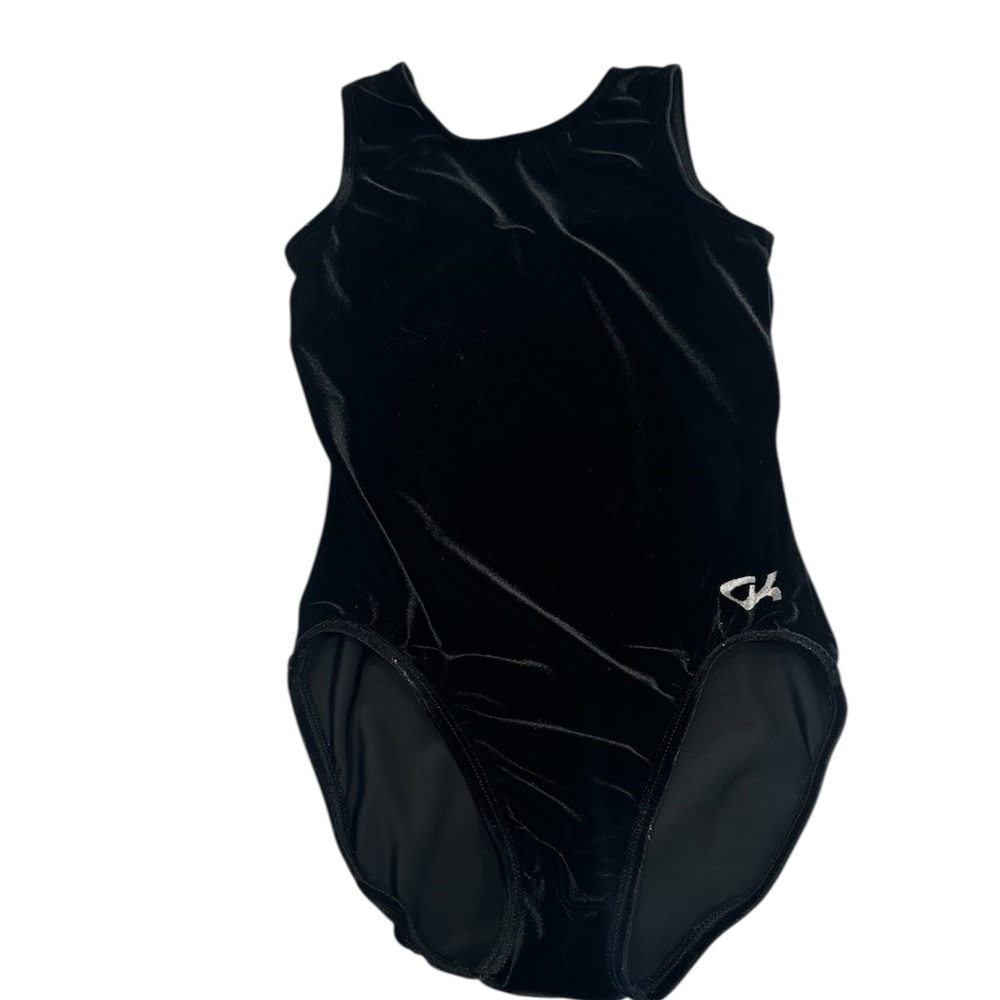 GK‎ Elite Leotard  Girl Gymnastics Dance  Black Velour